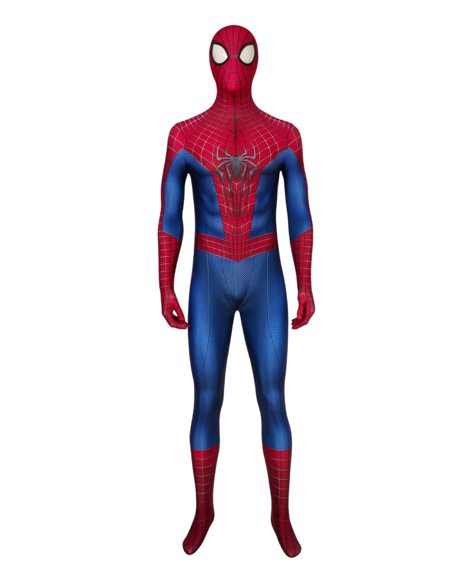 Amazing Spider-Man 2 costume on a white background