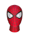Amazing Spider-Man mask with web pattern on a white background