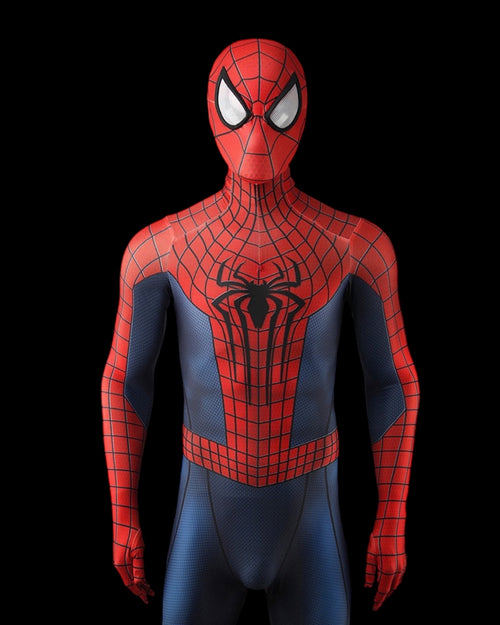 Andrew garfield spider-man suit with black background