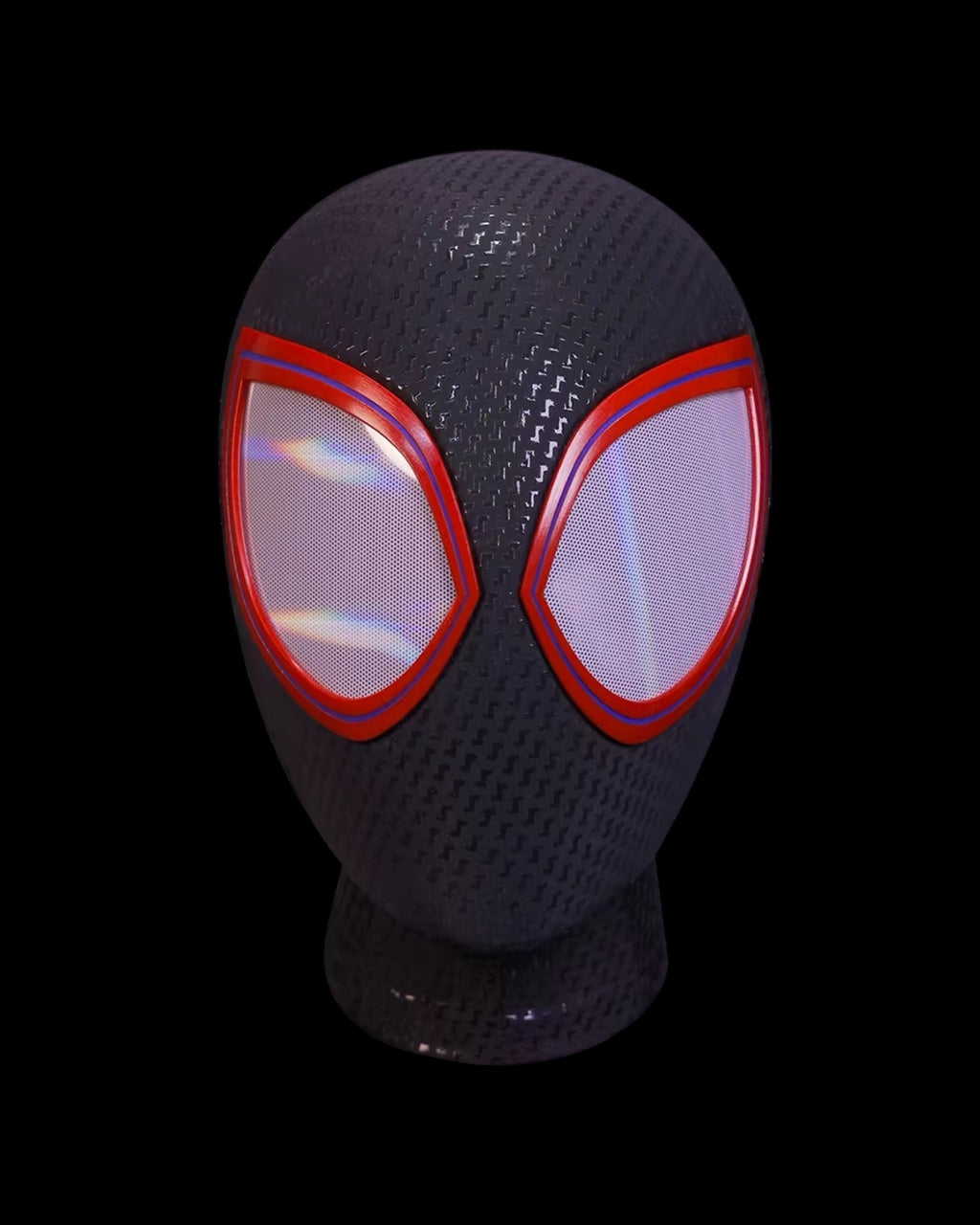 Miles Morales ATSV mask on a black background