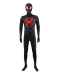 miles morales cosplay costume on a white background