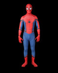 Model wearing Spider-Man Homecoming Hybrid Suit in a black background 